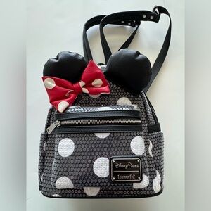 Disney Parks x Loungefly Minnie Mouse Sequin Mini Backpack